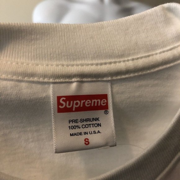 Supreme Dunk Tee White Size S - Picture 3 of 6
